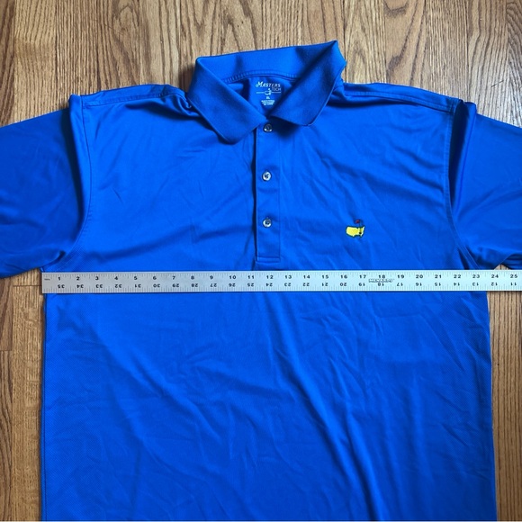 Master Tech Polo Mens XL Blue Logo Embroidered Augusta Performance Golf Stretch - Picture 5 of 6